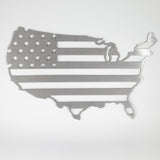United States Flag in the United States Outline