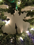 White Christmas Ornaments - set of six