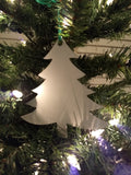 White Christmas Ornaments - set of six