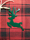 Hunter Green Christmas Ornamnets -set of six