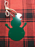 Hunter Green Christmas Ornamnets -set of six