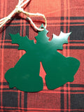 Hunter Green Christmas Ornamnets -set of six