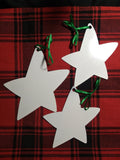 Star Christmas Ornaments - set of three