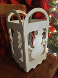 White Snowman Christmas Lantern