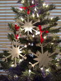 Snowflake Christmas Ornaments - set of three