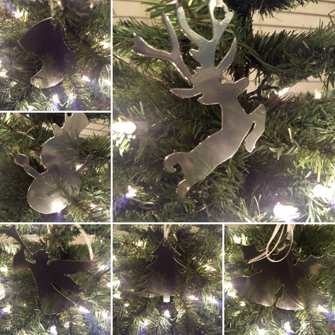 Christmas Ornaments 'Chrome'- set of six